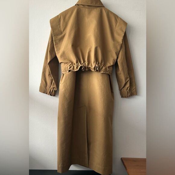 LVIR Cotton Convertible Trench Coat made in Korea - Picture 3 of 16
